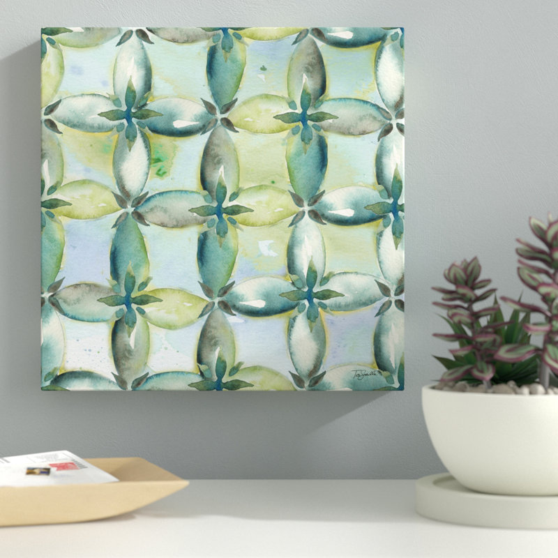 «Geo Arabesque B» par Tre Sorelle Studios - impression sur toile tendue, H 12 po x l 12 po