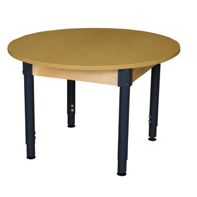 Adjustable Height Circular Activity Table