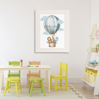 Hot Air Balloon Animals Canvas, design by Christine Simpson Art