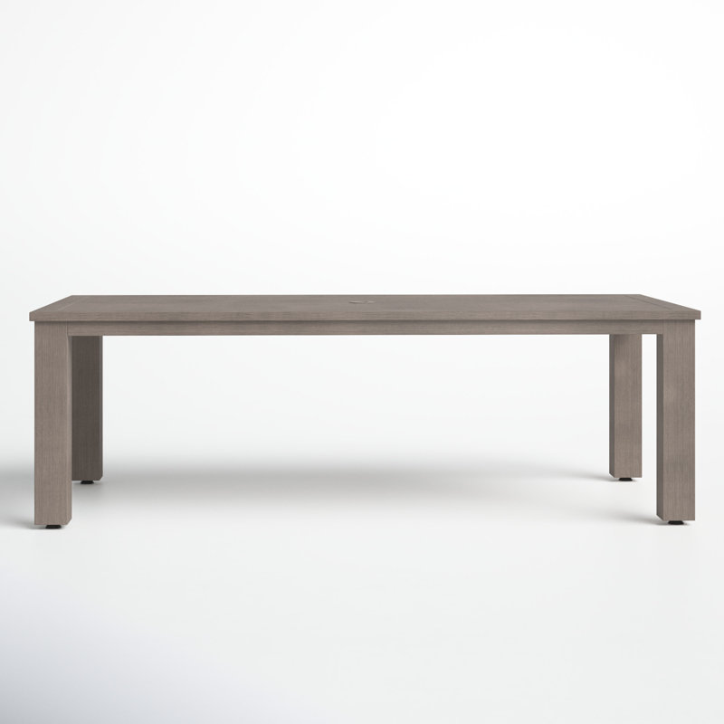 Pascaline Rectangular Aluminum Outdoor Dining Table