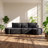 Everwood 106.3" W x 57.9" D x 29.5" H Chenille Fabric Modular Sofa Set with 2 Ottomans