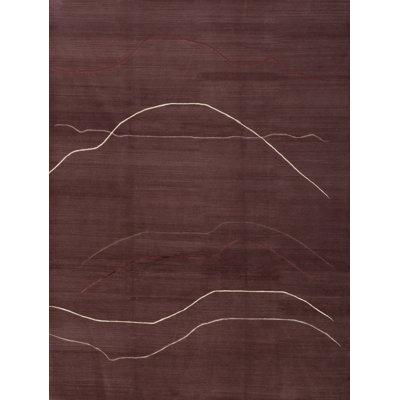 Tapis rouge noué à la main de haute qualité