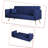 Thomias 71.01'' Velvet Convertible Sofa-1193002193