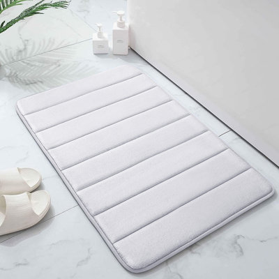 Mylhana Memory Foam Bath Mat - Non Slip Super Absorbent & Quick Dry Anti-Bacterial