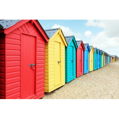 Beach Huts - Wrapped Canvas Print