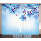 Polyester Semi Sheer Curtain Pair