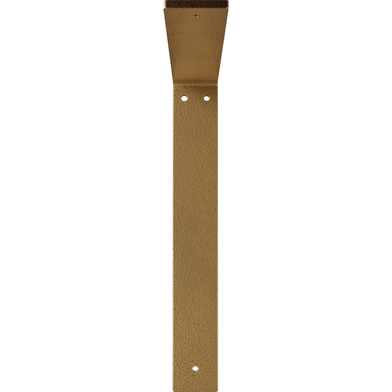 2"W x 14"D x 14"H Hamilton Steel Bracket, Hammered Gold, Hammered Gold, 14" H x 2" W x 14" D