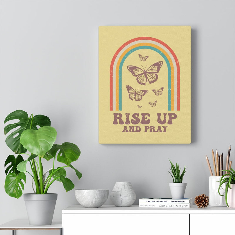 Rise Up Butterfly - Wrapped Canvas Print