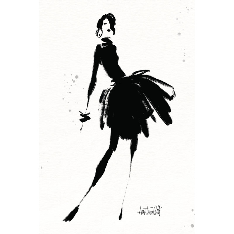 «Style Sketches III» par Anne Tavoletti, impression, H 12 po x l 8 po, Non, Toile tendue
