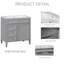 Ensemble de meuble-lavabo simple 30,01 po avec plateau en résine Dassler-9338147-9338148