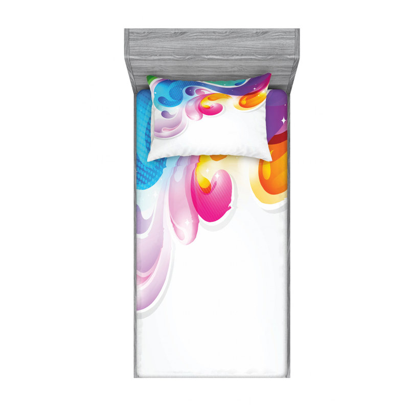 Microfiber Sheet Set, Twin Sheet Set with Fitted Sheet