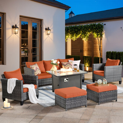 Amerissa 6 Piece Seating Group with Cushions by Lark Manor