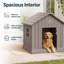 Grande niche pour chien résistante aux intempéries-264673621