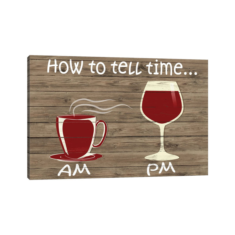 How To Tell Time by Sd Graphics Studio - Print on Canvas, 20.32 cm H x 30.48 cm W, Wrapped Canvas