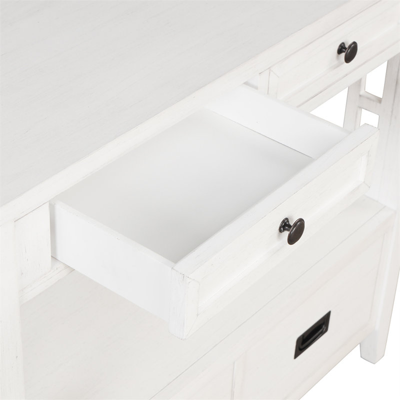 Bonnay 4 - Drawer End Table,  Antique White