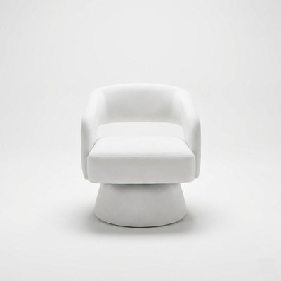 Fauteuil d'appoint pivotant en velours Modern