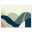 «Abstract Geometric Landscape With Hills», reproduction sur toile tendue-59623579