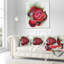 Magnifique rose rouge avec abat-jour vert - coussin à imprimé floral-30744558-30744562