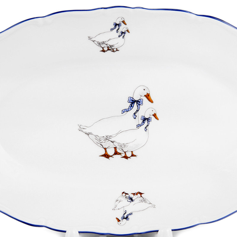Plat ovale en porcelaine tchèque Martin Carlsbad