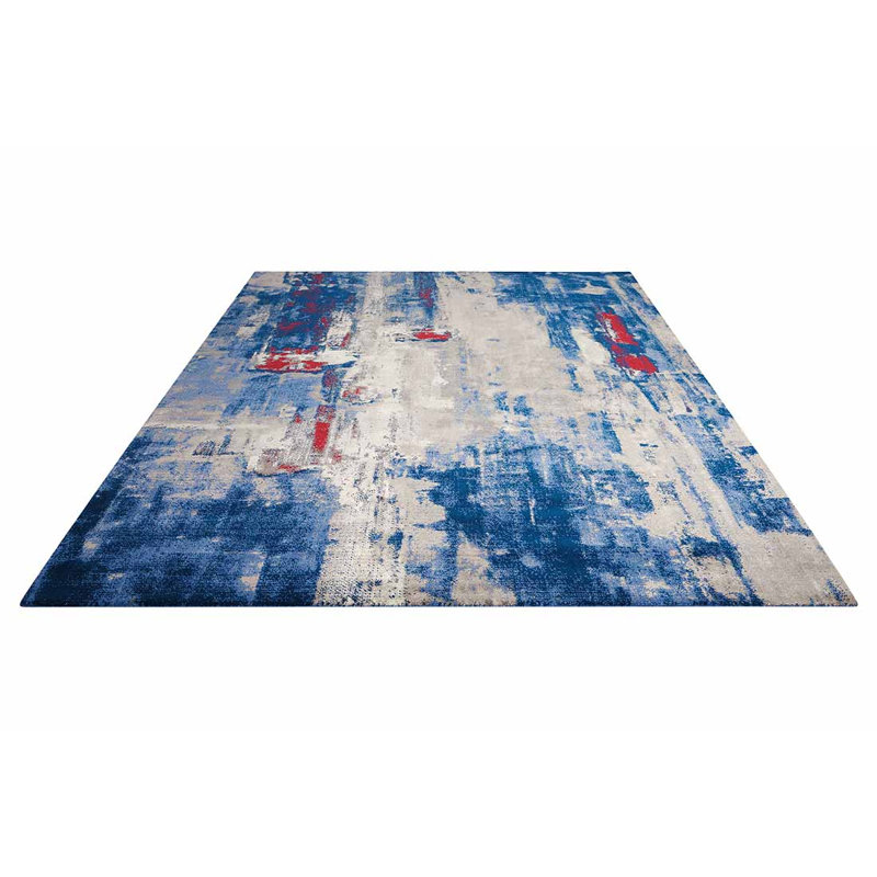Tapis gris / noir Anasia, Rectangle 7 pi 9 po x 9 pi 9 po