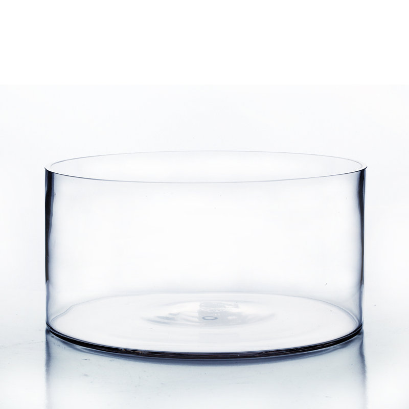 Carley Handmade Glass Table Vase, 6" H x 12" W x 12" D