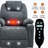 Up To 350 LBS Polyester Power Lift Recliner Chair, Heavy Duty Motion Mechanism With 8-Point Vibration Massage And Lumbar Heating, USB And Type-C Ports, Stainless Steel Cup Holders, Grey-137901337