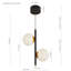Capri 11-in 100-277V 2-Light ETL Certified Integrated LED Height Adjustable Globe Pendant Light