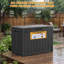 Boîte de livraison verrouillable 50 gallons - Rangement en résine résistant aux intempéries pour porche et patio-134476999