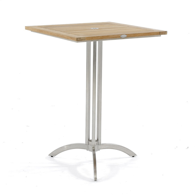 Table carrée en teck de L 30 po x l 30 po Westminter