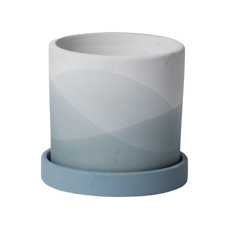 Pot de fleurs en céramique Carlita, H 5 po x l 5,25 po x P 5,25 po