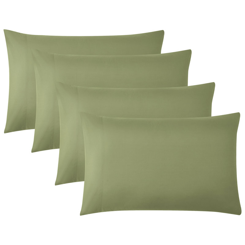 Vilano Springs Easy care Microfiber Four Pillowcases by Southshore Fine Linens, Queen, Sage Green