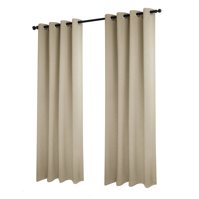 Ensemble de 2 rideaux isolants Lingle, Or