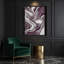 Abstrait art fluide sur toile brune 94-671383533