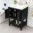 Bathroom Vanity Ceramic Sink with Shelf