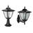Black Low Voltage Solar Powered Integrated LED Metal Deck Light