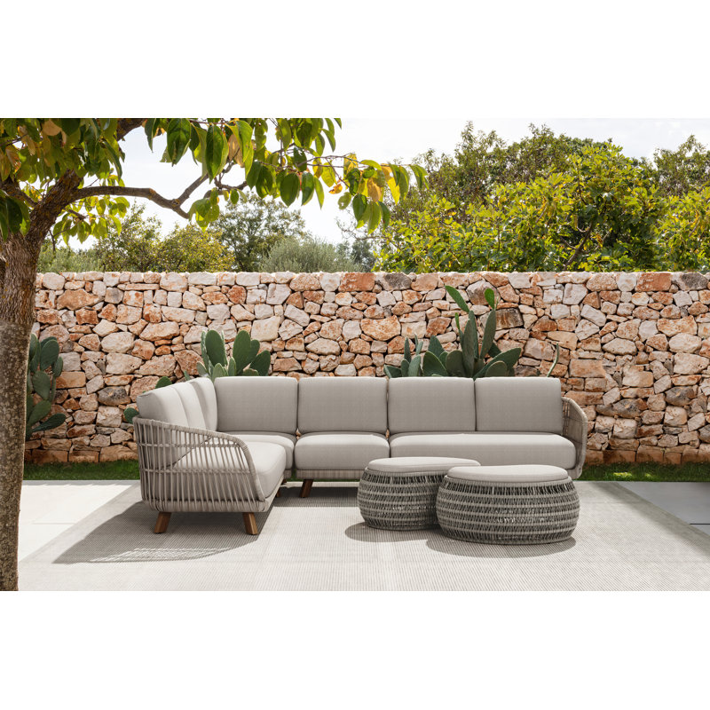 Sicily Ottoman + Desert Cushion
