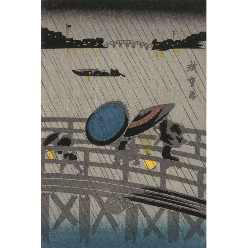 Iconic Japan VII -  Painting, 122 cm H x 81 cm W, Black Floater Frame