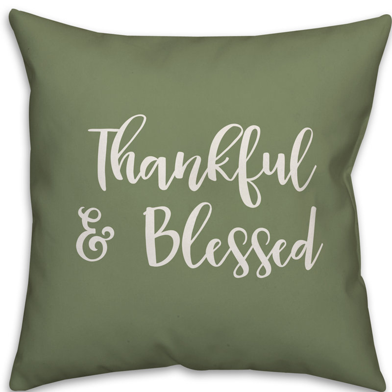 Reversible Throw Pillow, Green, Throw Pillow