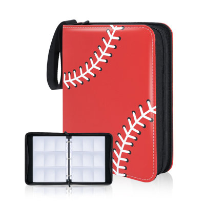 Neatotek 9 Pocket Waterproof Trading Card Binder, Album Display Holder - Sports Theme, Baseball