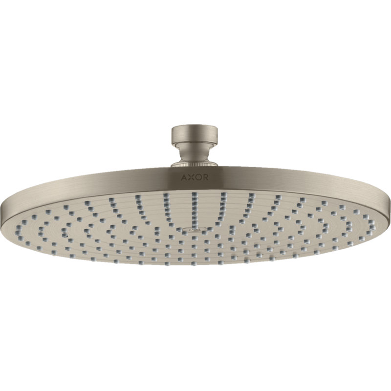 AXOR Starck Shower Head 240 1-Jet, 2.5 GPM, Brushed Nickel, 2.5 GPM