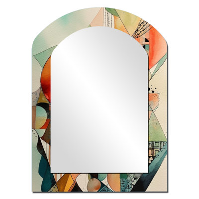 Joyful Geometric II - Paysages, arche, miroir mural décoratif