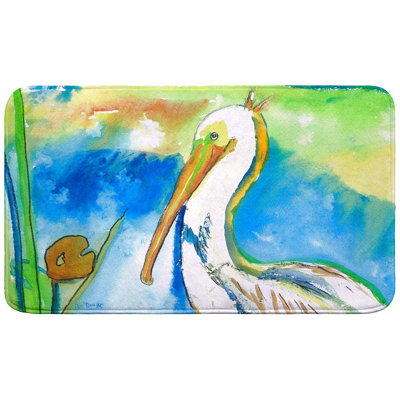 Tapis de bain blanc Pelican