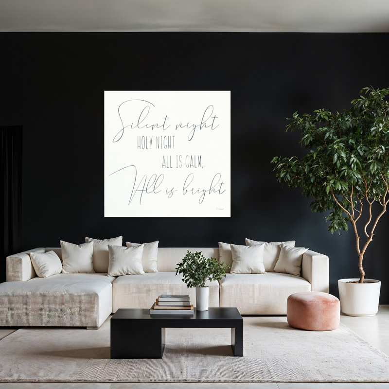 «Silent Night Sign», art contemporain abstrait, H 48 po x l 48 po