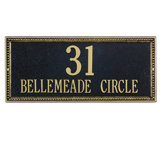 Egg and Dart 2-Line Wall Address Plaque