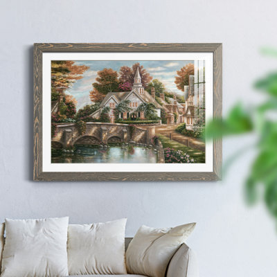 Country Church - peinture encadrée
