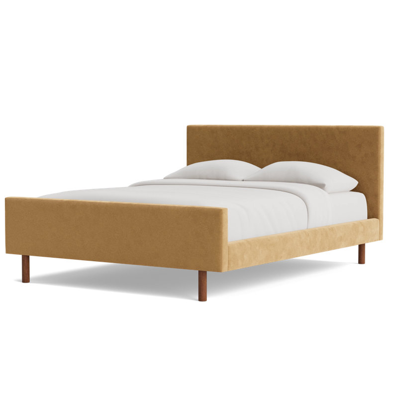 Skinny Fat Bed, Full / Double, Performance Velvet - Nutmeg