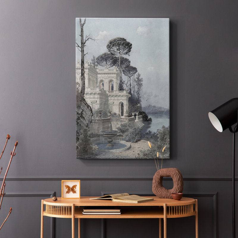 Paysage rétro CCVI - galerie Cavas, H 60 po x l 40 po