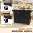 Kitchen Cart and Kitchen Island with Solid Wood Top-1053709045