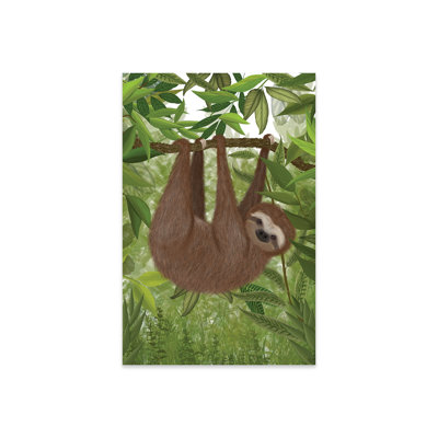 «Sloth Hanging Around I» sur plastique / acrylique par Fab Funky