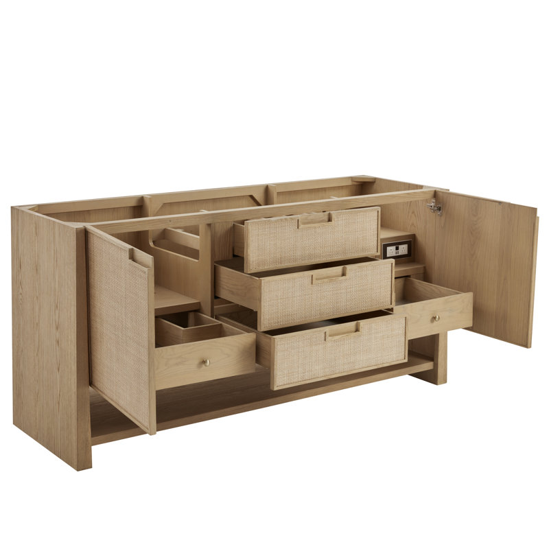Solene 71.75'' W Double Bathroom Vanity Base